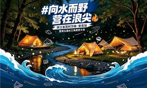 浙江省百村万帐·安吉站暨第五届长三角露营大会活动9月12日-13日启幕